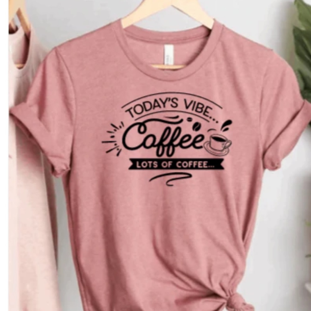 Coffee Vibe Tee- black font